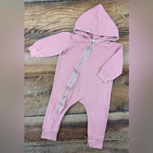 Mini Mioche Dusty Pink Hooded Zip Jumper